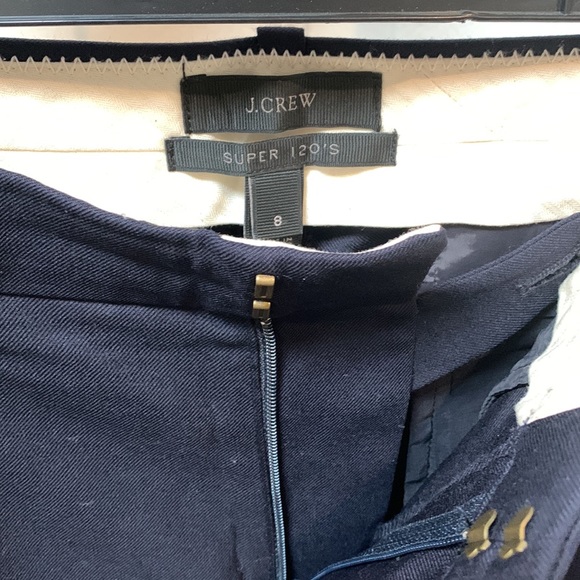 J. Crew Super 120’s Dark Blue Tapered Dress Pants - Picture 3 of 3